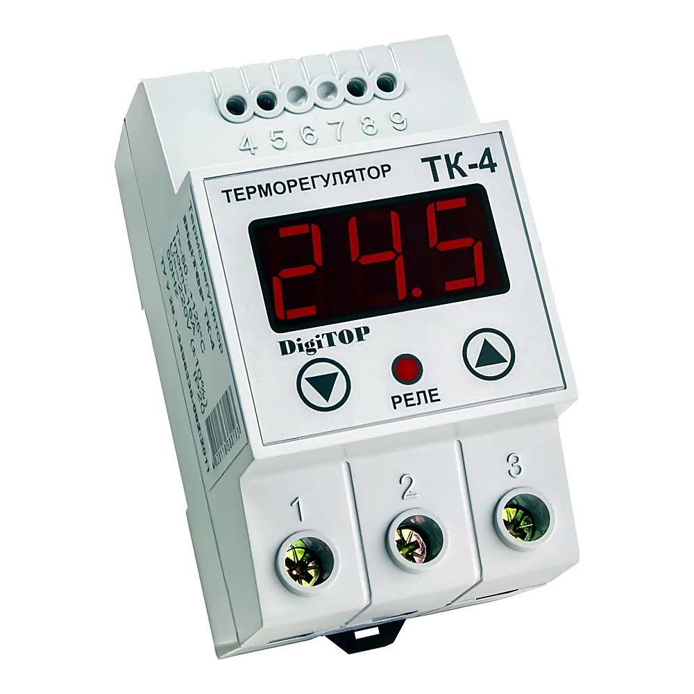 Терморегулятор з датчиком DS18B20 DIN DigiTOP ТК-4