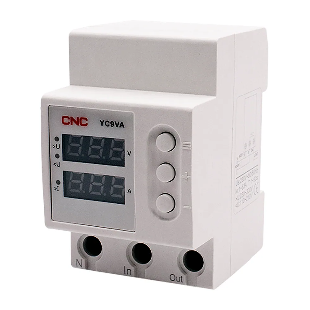 Модульне однофазне реле контролю напруги CNC YC9VA AC230V 63A Б00043178