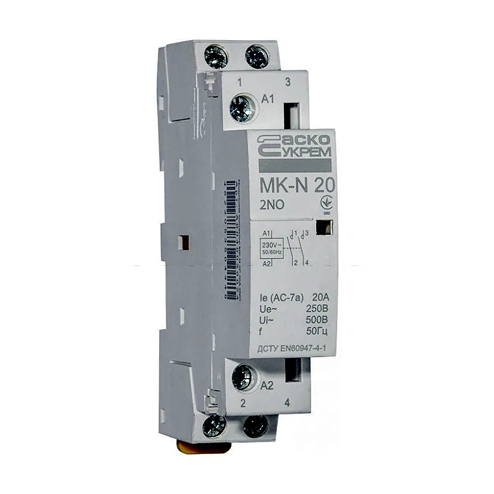 Модульний контактор MK-N 2P 20 А 2NO Аско-Укрем A0040030024