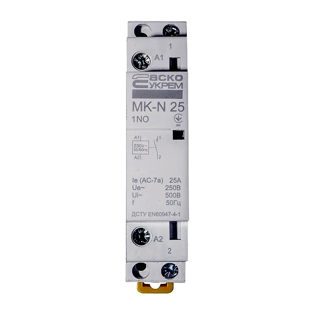 Модульний контактор АсКо MK-N 1P 25A 1NO A0040030022