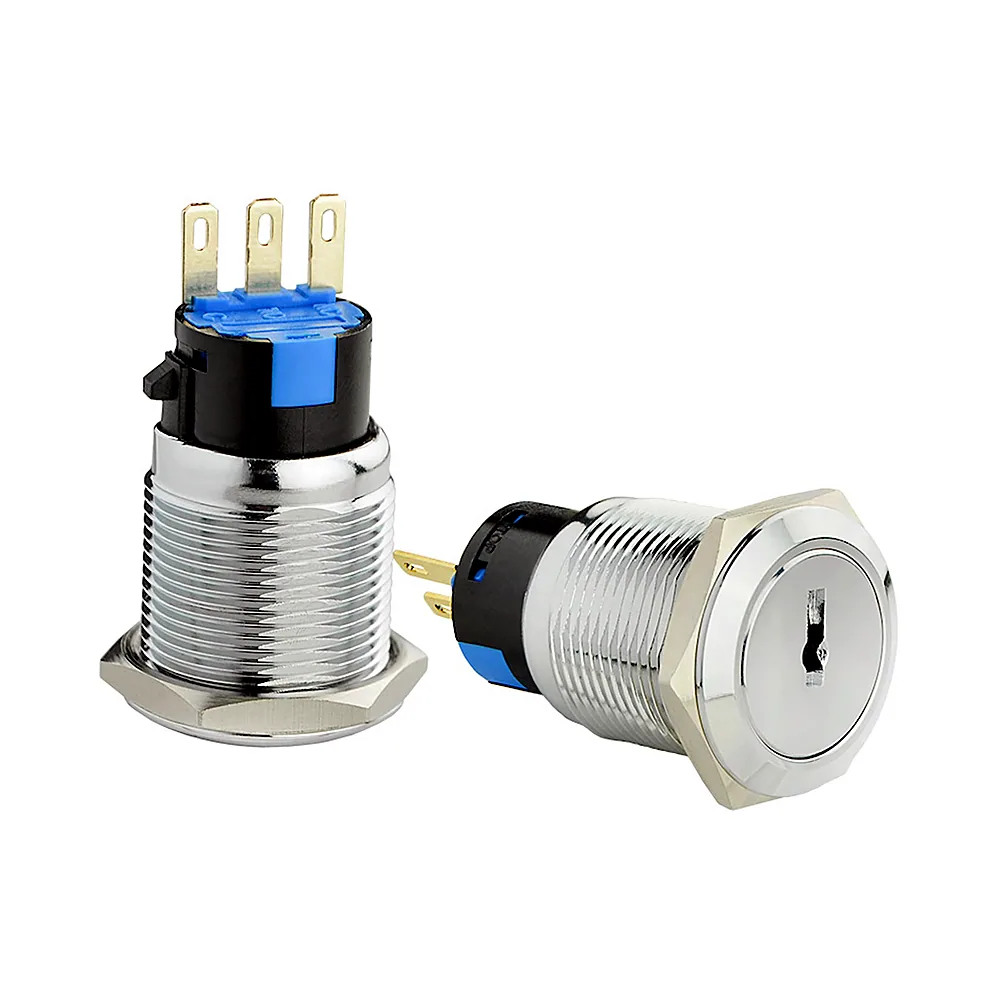 Кнопка металева з ключем АсКо TY 19C-K11/2 2 позиції 1NO+1NC A0140010213