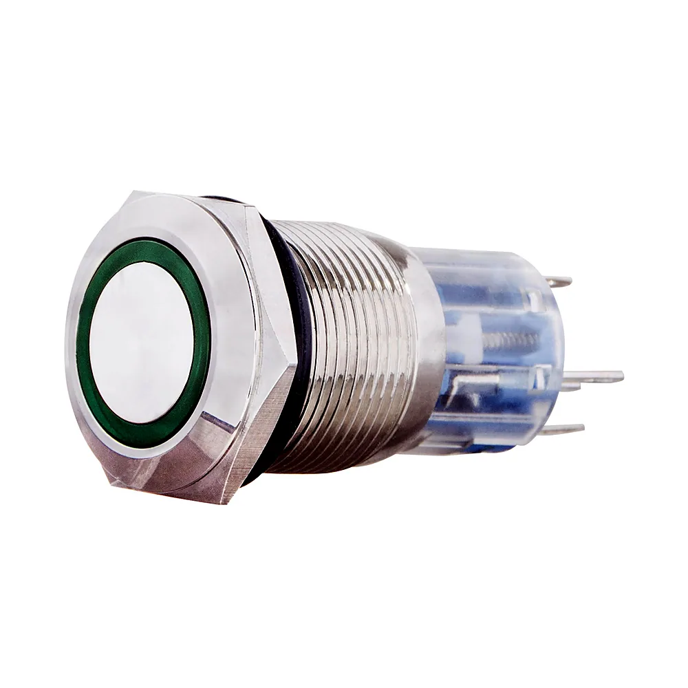 Кнопка АсКо TYJ 19-271 24V зелена з підсвіткою 1NO+1NC A0140010138