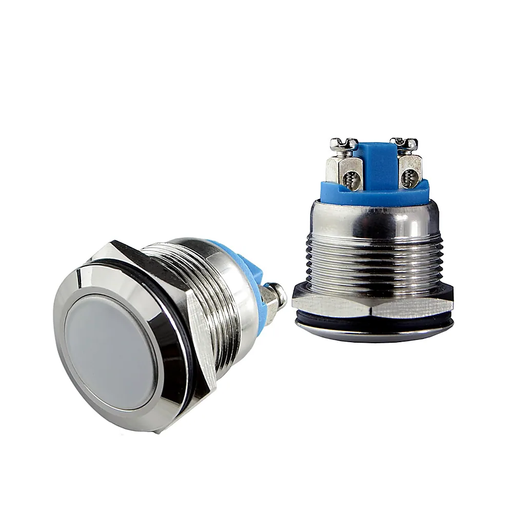 Кнопка металева АсКо TY 19-211A Scr 1NO A0140010104