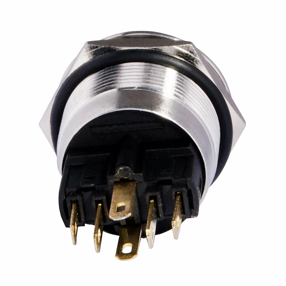 Кнопка АсКо TYJ 22-271 24V червона з підсвіткою 1NO+1NC A0140010142