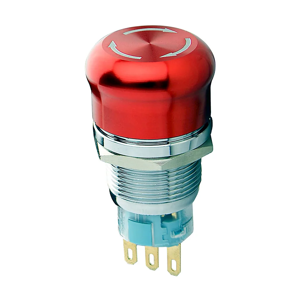 Кнопка металева АсКо TY 19C-S11/1 повернення поворотом 1NO+1NC A0140010215