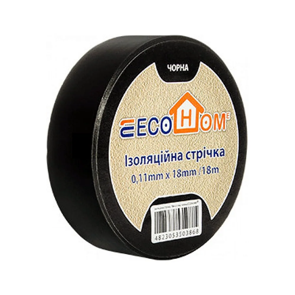 Ізострічка АсКо ECO 0,11x18мм 18м чорна ECO0150020020