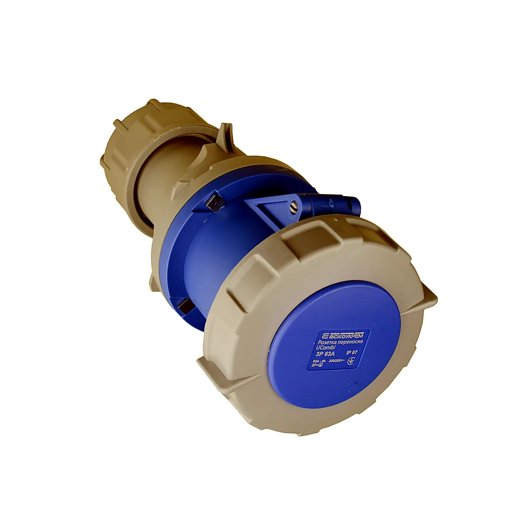 Розетка переносна Аско UCombi 3P 63А IP67 A0080010122