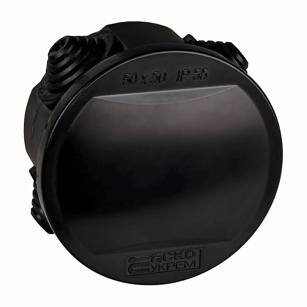 Розподільча коробка АсКо UAtmo Jet Black 50x50 мм A0150170036