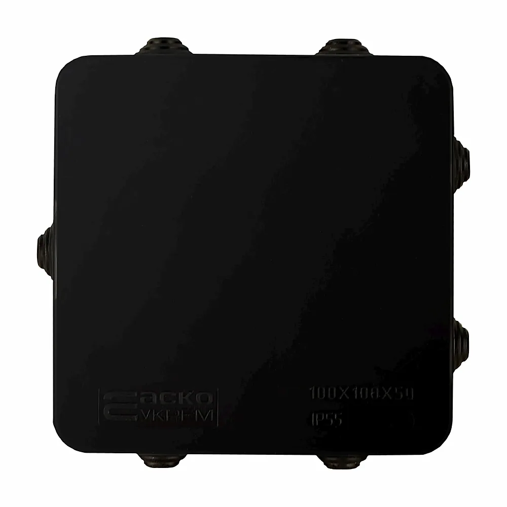 Коробка розподільча АсКо UAtmo Jet Black 100x100x50 мм A0150170033