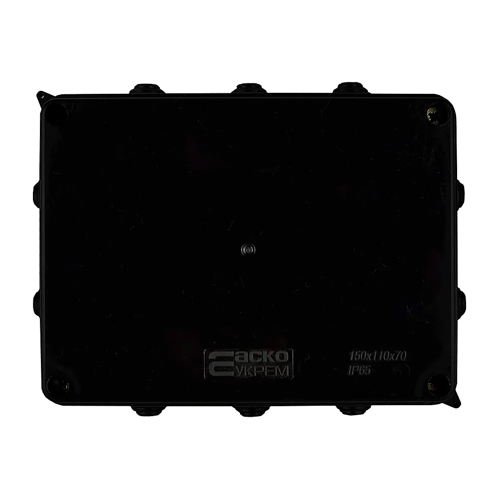 Коробка розподільча АсКо UAtmo Jet Black 150x110x70 мм A0150170034