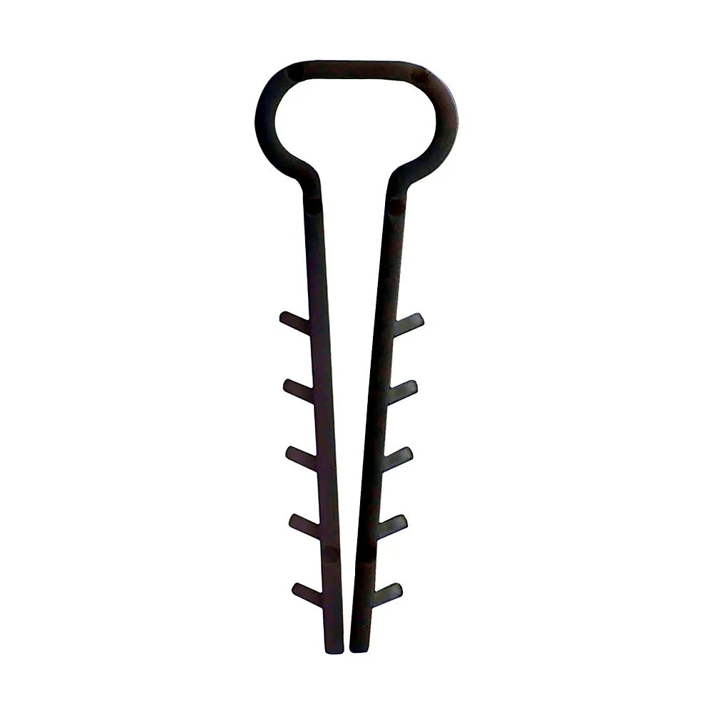 Дюбель-хомут АсКо плоский 10x5 мм білий 100 шт 000001069