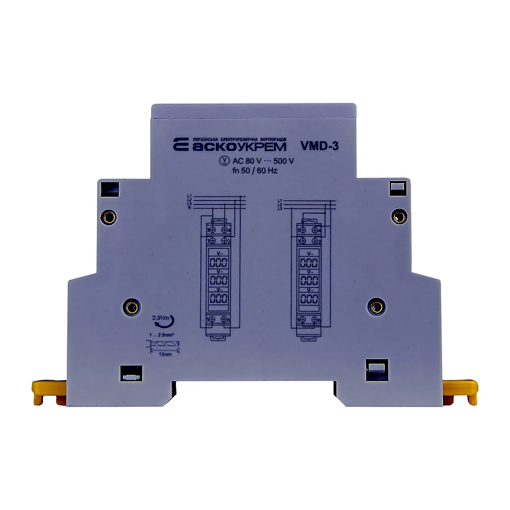 Вольтметр АсКо VMD-3 трифазний AC 80-500В A0010250002