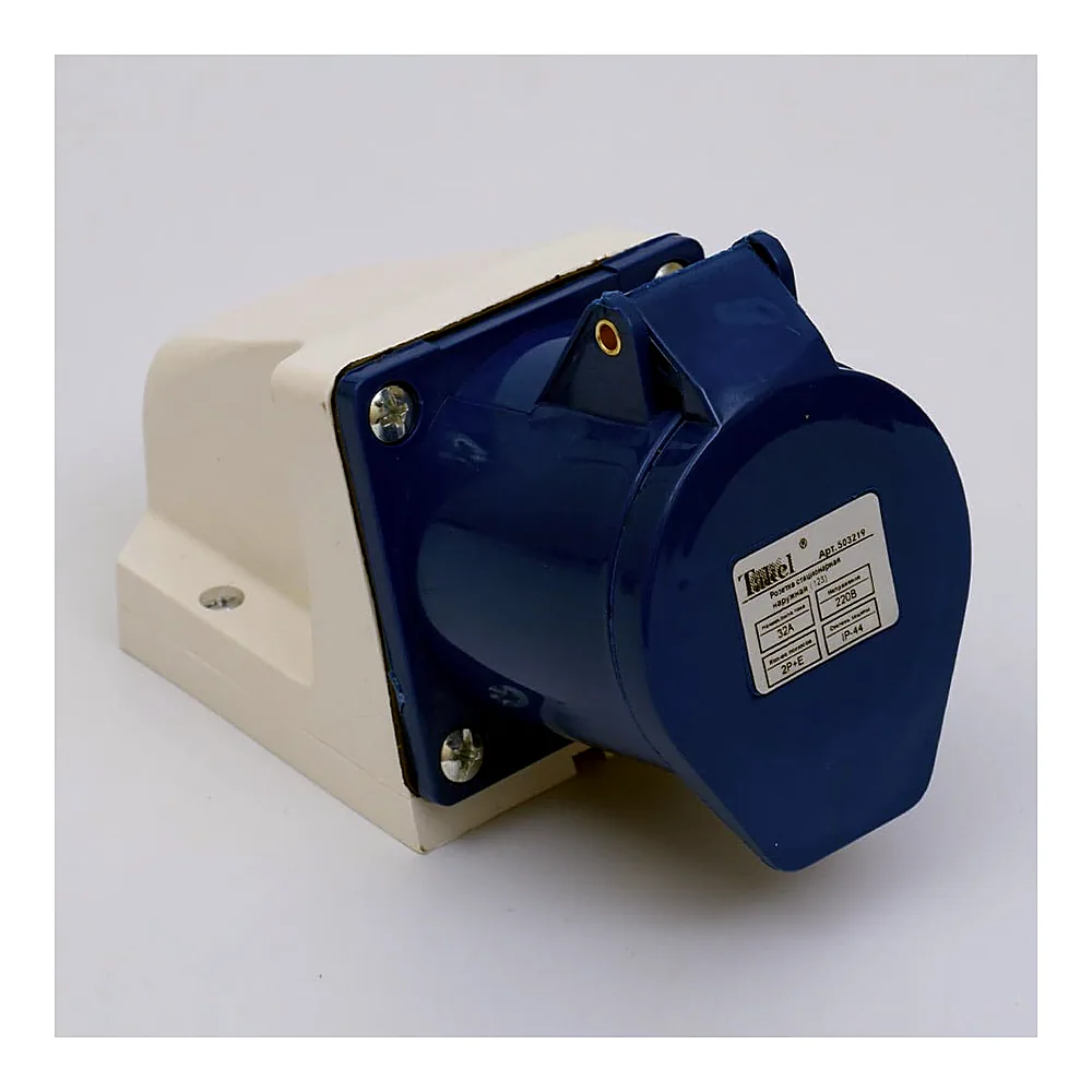 Розетка стаціонарна TAK.EL 123 32A 220V 2P+E IP44 503219