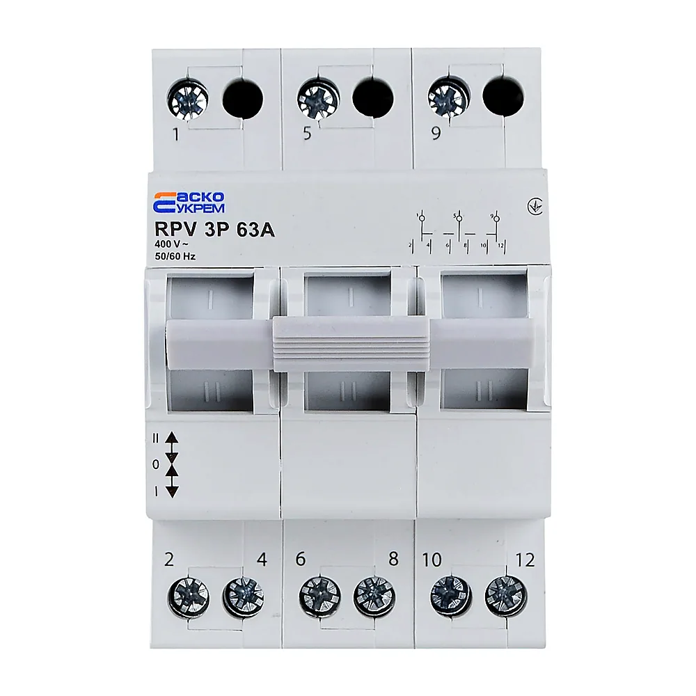 Перемикач вводу АсКо RPV 3P 63A A0010220011