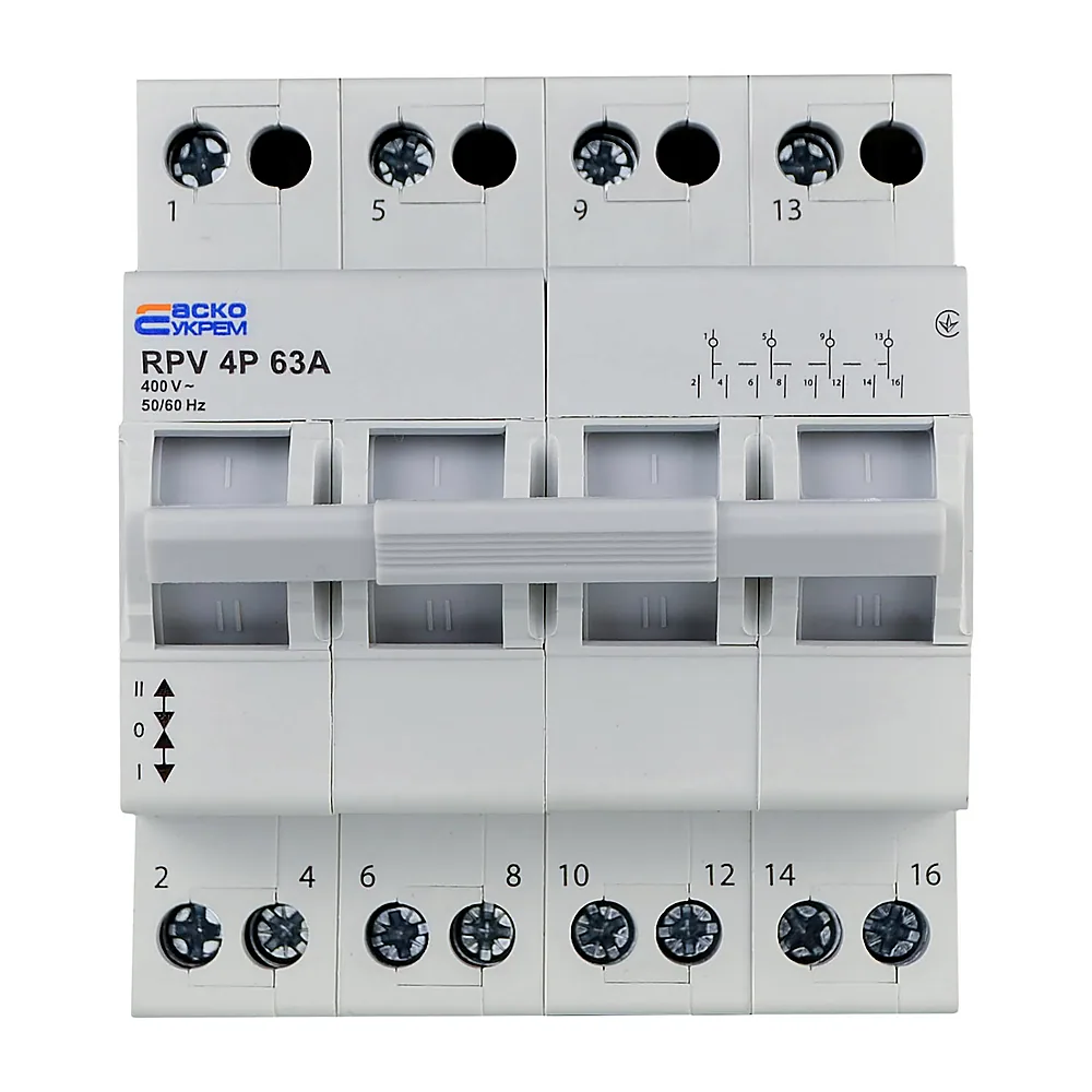 Перемикач вводу АсКо RPV 4P 63A A0010220013