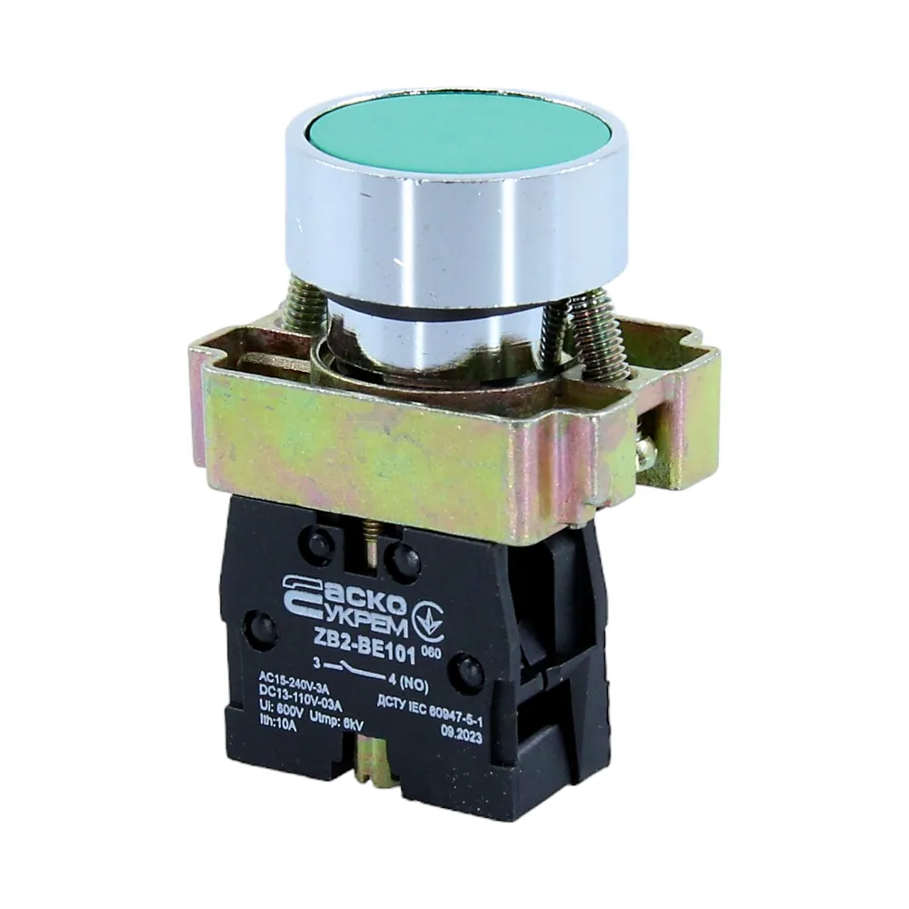 Кнопка АсКо XB2-BA31 Старт зелена A0140010002