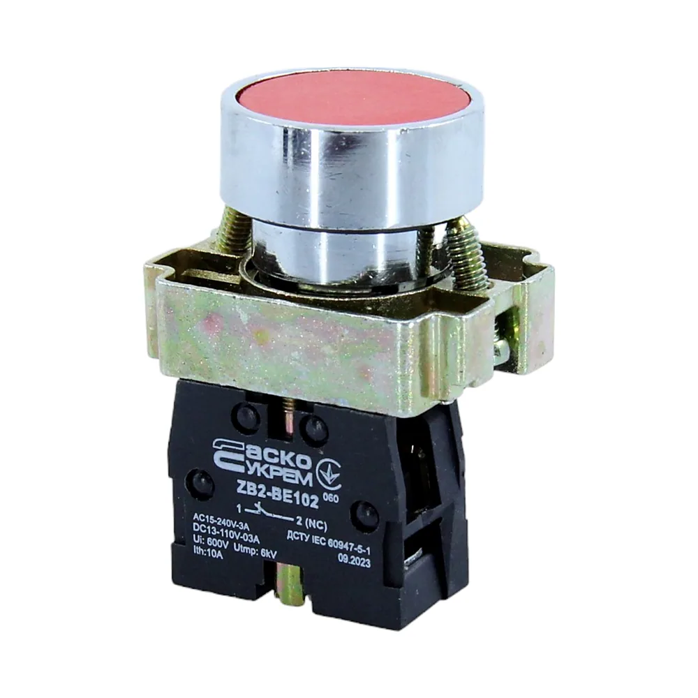 Кнопка АсКо XB2-BA42 Стоп червона A0140010003