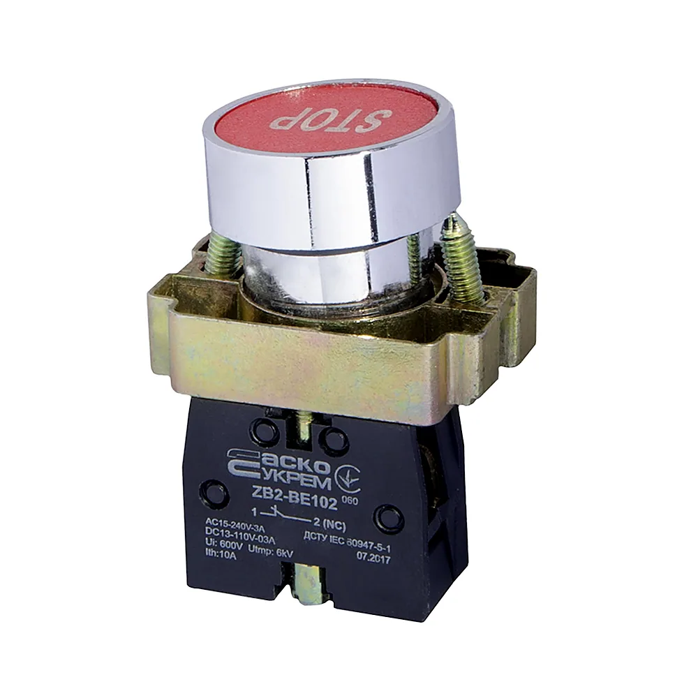 Кнопка керування АсКо XB2-BA4342 Стоп A0140010066