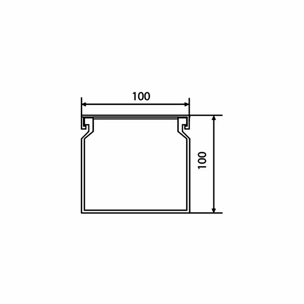 Кабель-канал АсКо 100x100x2000 мм A0070010027