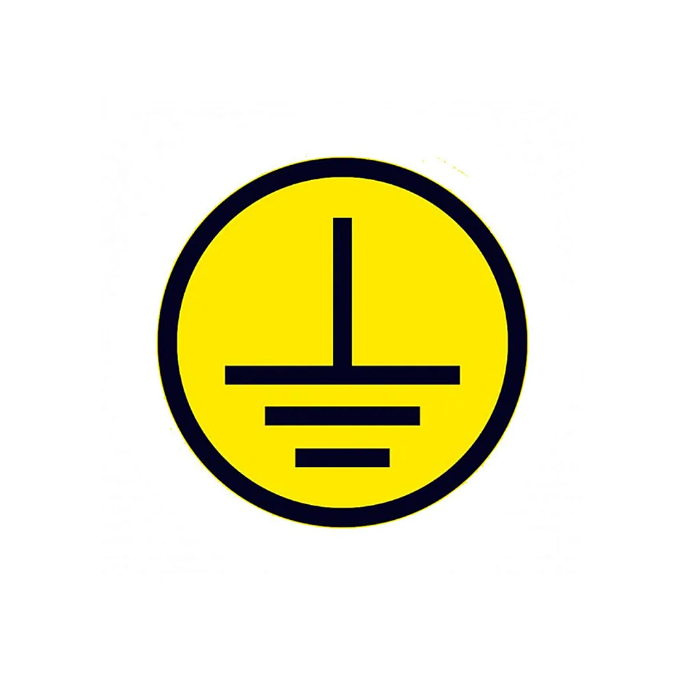 Наліпки "Знак "заземлення" (на аркуші 297 шт)