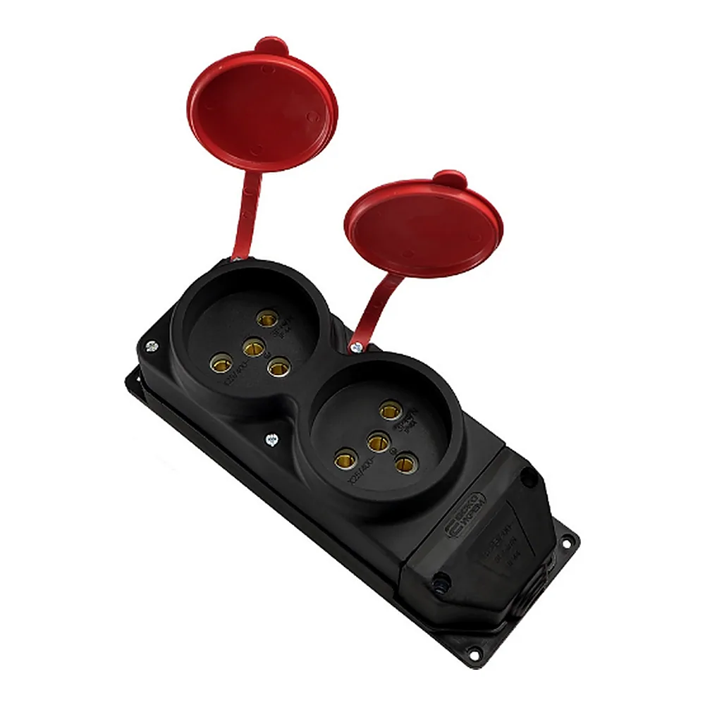 Колодка АсКо КК 3P+PE 2x25A каучукова A0250010012