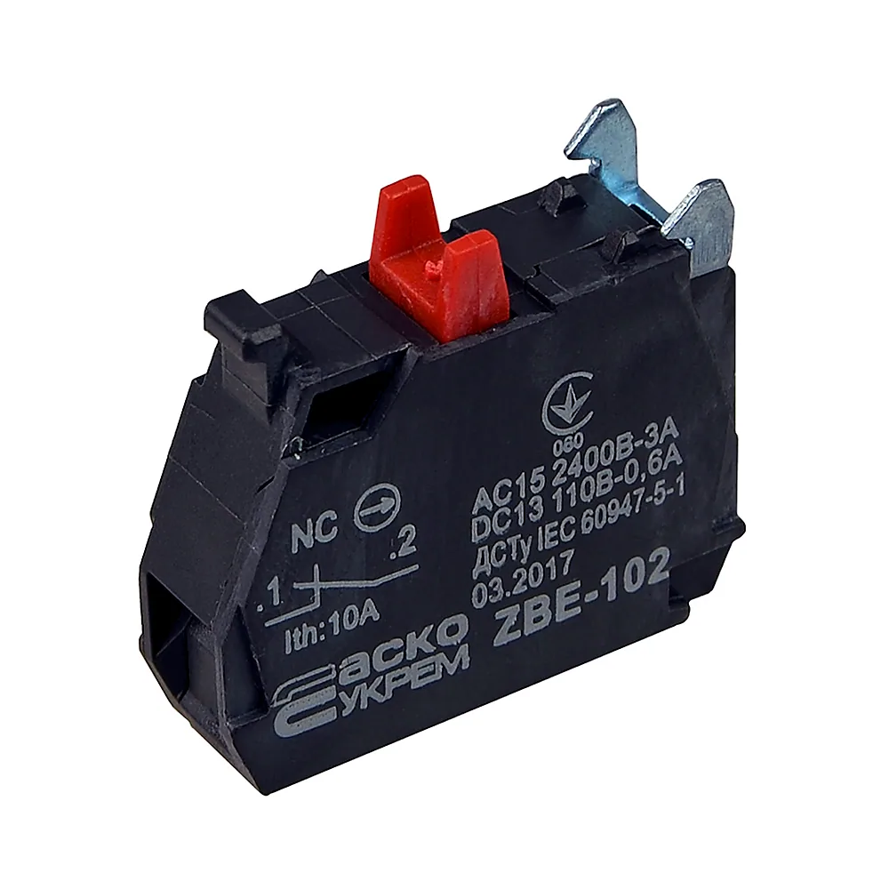 Допоміжний контакт АсКо ZBE-102 1NC A0140010181