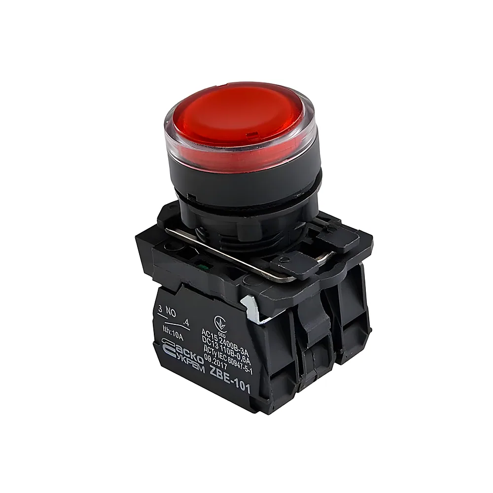 Кнопка TB5-AW34M5 червона з підсвіткою Аско-Укрем A0140010174