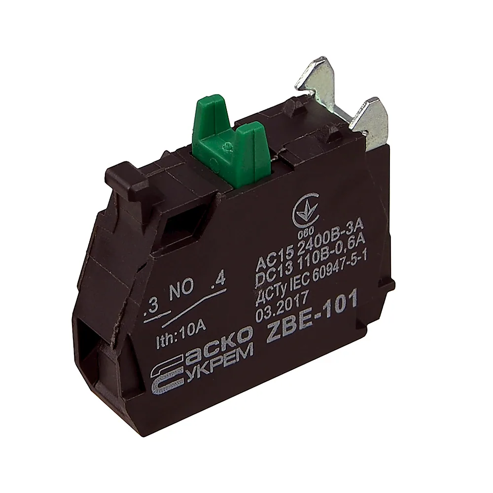 Допоміжний контакт АсКо ZBE-101 1NO A0140010180