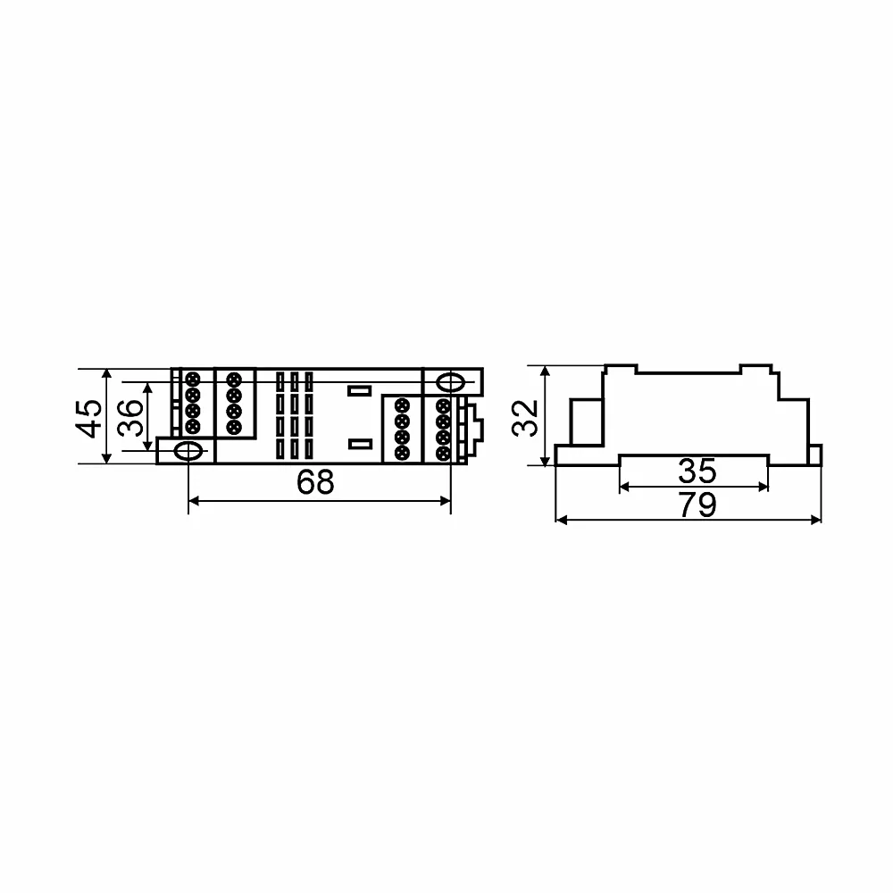 Колодка для реле АсКо PYF14A MY4 A0090020005