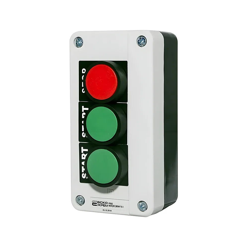 Пост керування XAL-B361H29 старт 1-старт 2-стоп Аско-Укрем A0140020008