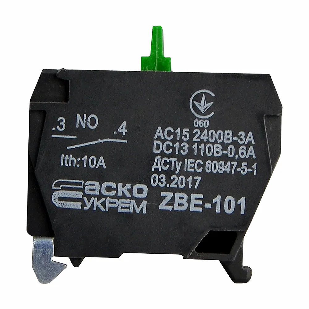 Допоміжний контакт АсКо ZBE-101 1NO A0140010182