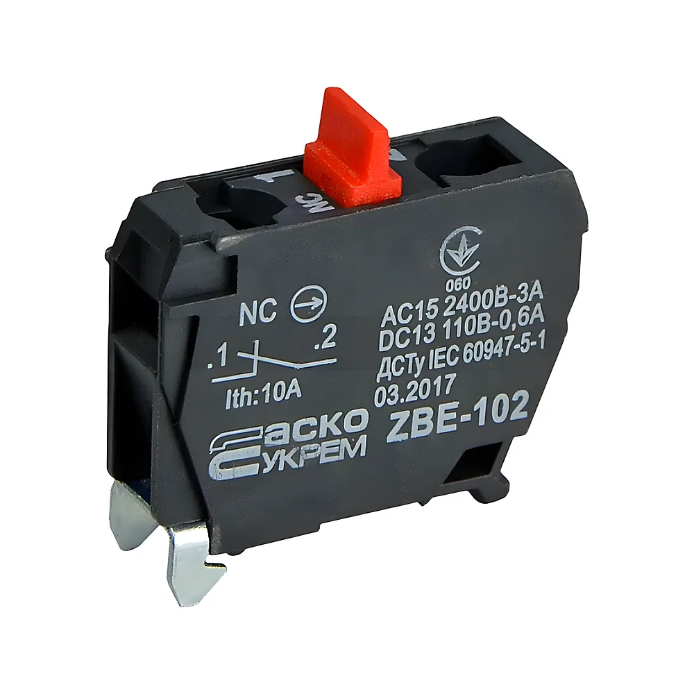 Допоміжний контакт ZBE-102 1NC Аско-Укрем A0140010183