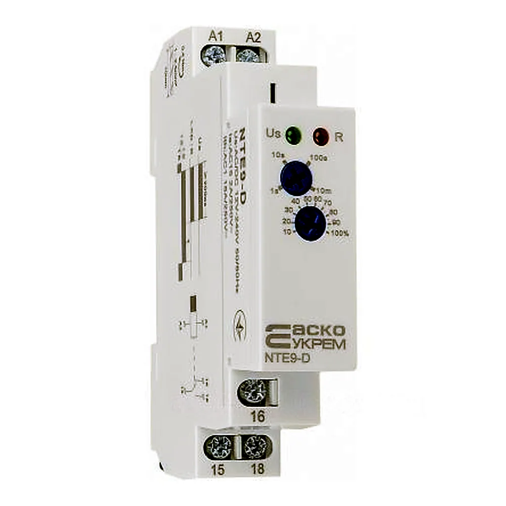 Реле часу затримки вимкнення без джерела живлення NTE9-D AC/DC 12-240V