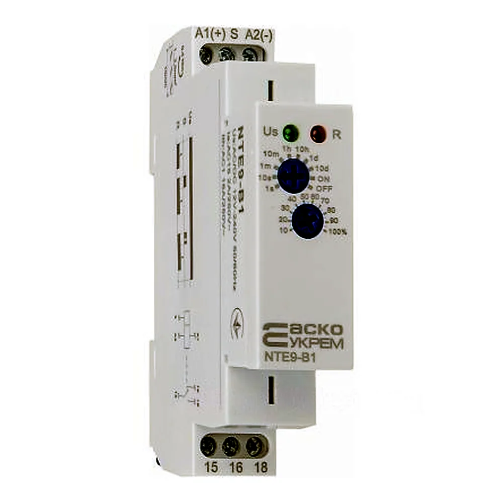Реле часу АсКо NTE9-B1 12-240V AC/DC A0010240003