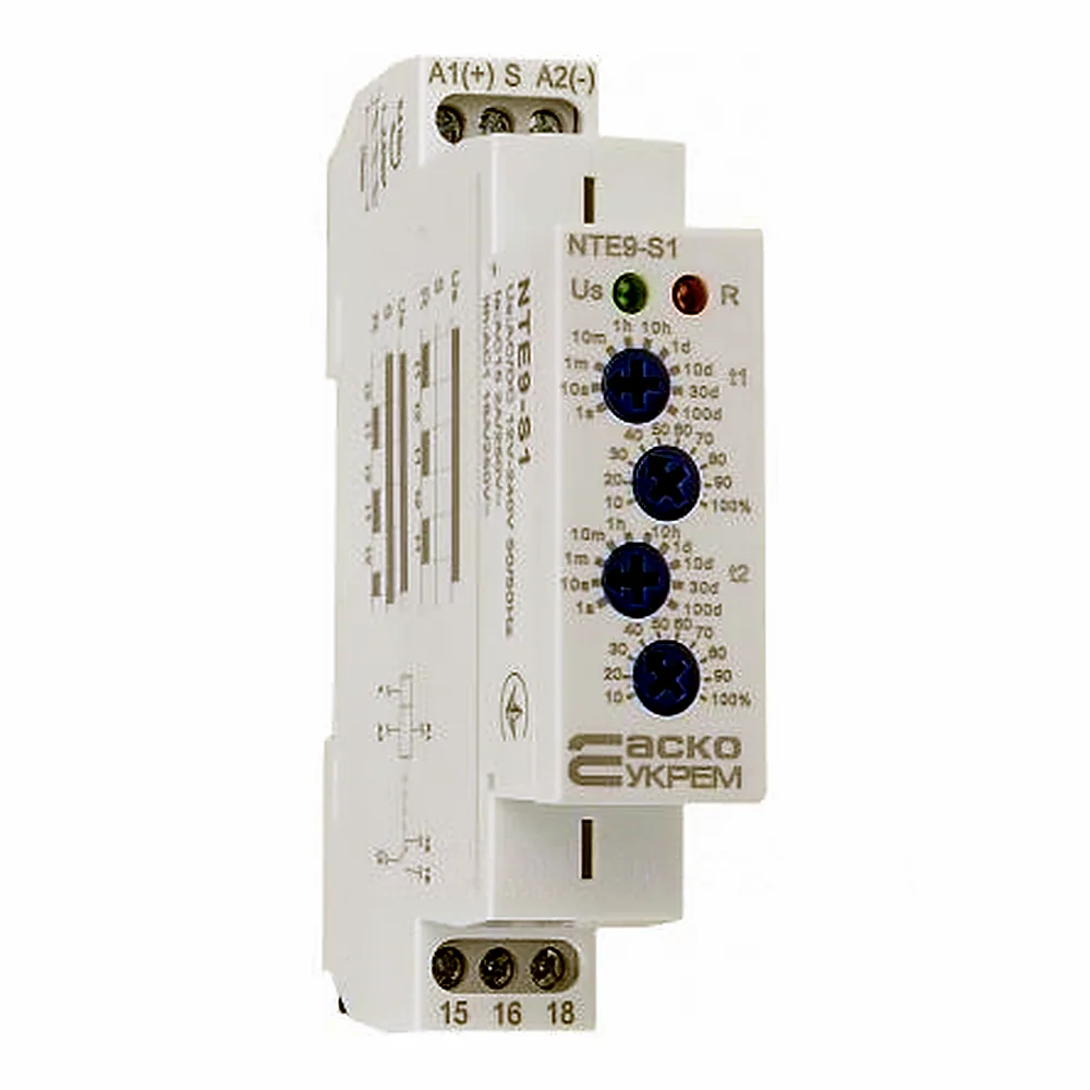 Реле часу АсКо NTE9-S1 12-240V AC/DC A0010240007