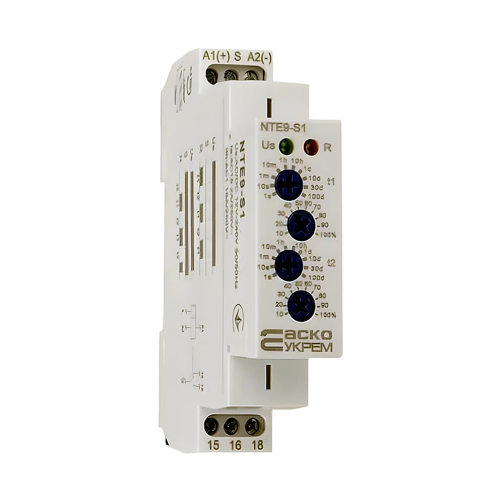 Реле часу NTE9-S1 12-240 В AC/DC Аско-Укрем A0010240007