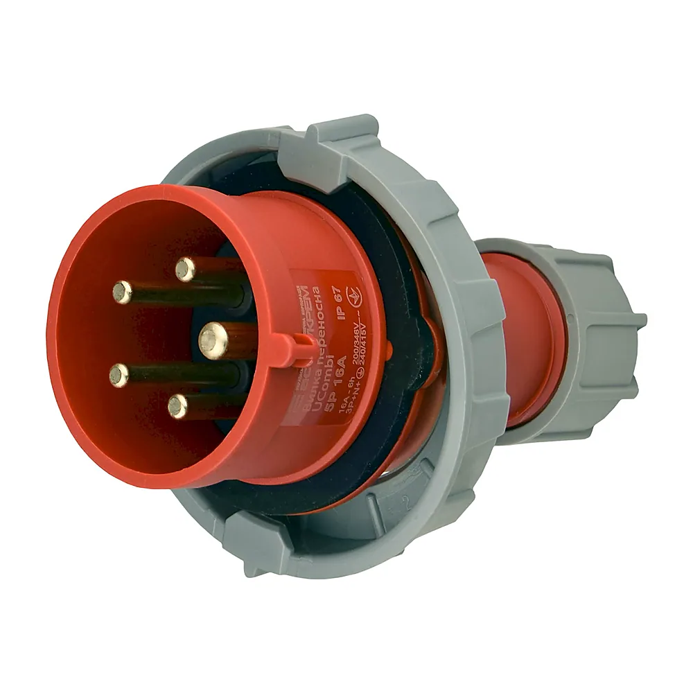 Вилка переносна АсКо UCombi 5P 16A IP67 A0080010114