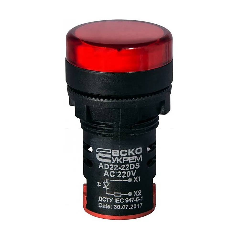 Світлодіодна матриця АсКо AD22-22DS червона 220В AC A0140030038