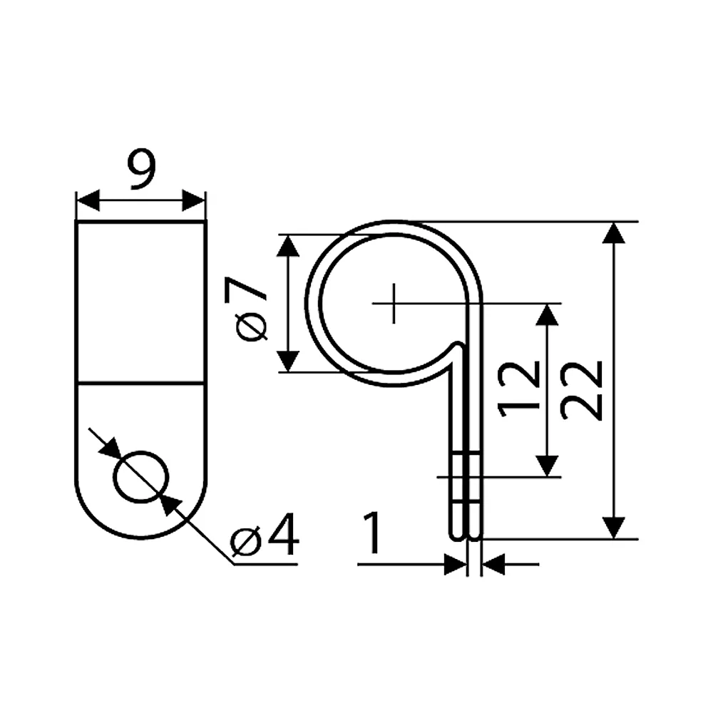 Скоба кабельна АсКо 5/16R A0150140004