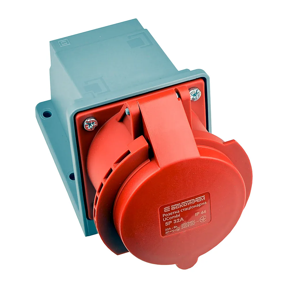 Розетка стаціонарна Аско UCombi 5P 32А IP44 A0080010153