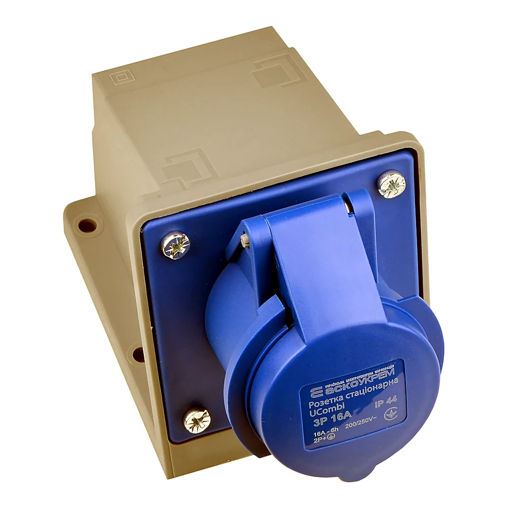 Розетка стаціонарна АсКо UCombi 3P 16A IP44 A0080010141