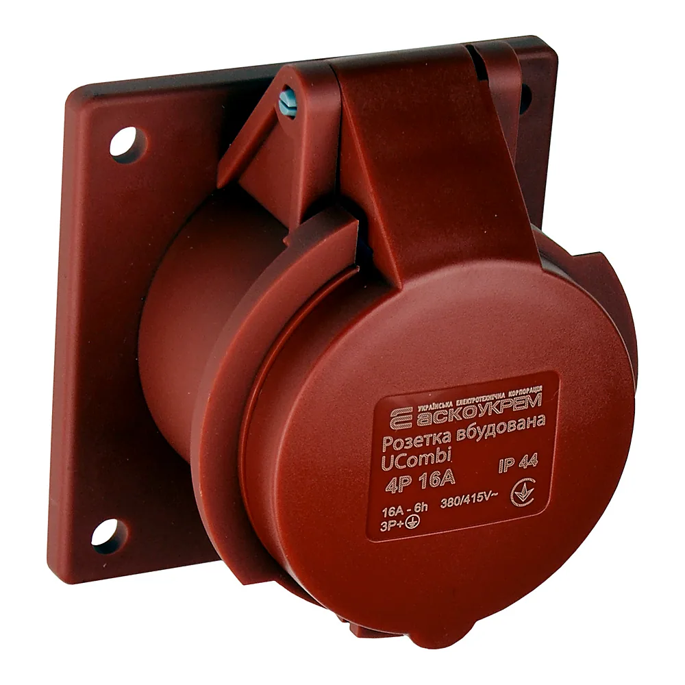 Розетка вбудована АсКо UCombi 4P 16A IP44 A0080010160