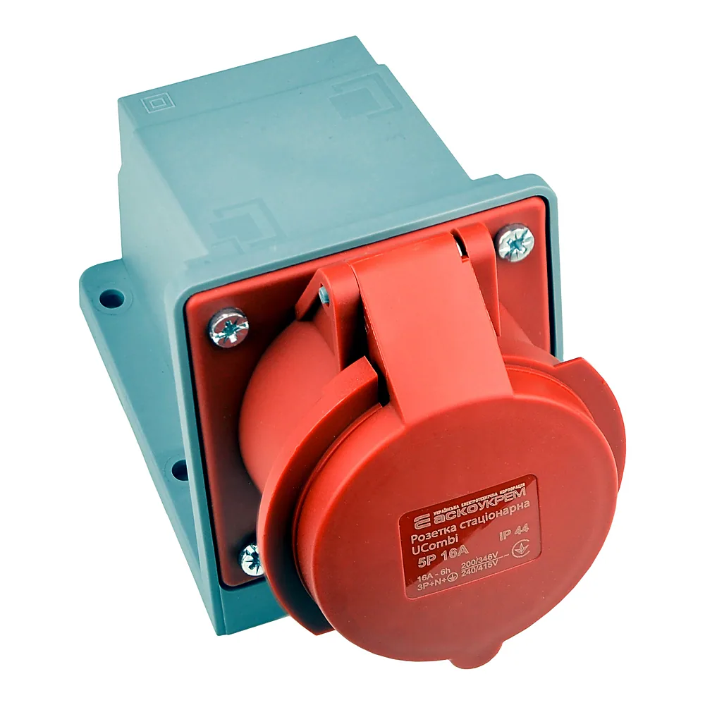 Розетка стаціонарна АсКо UCombi 5P 16A IP44 A0080010152