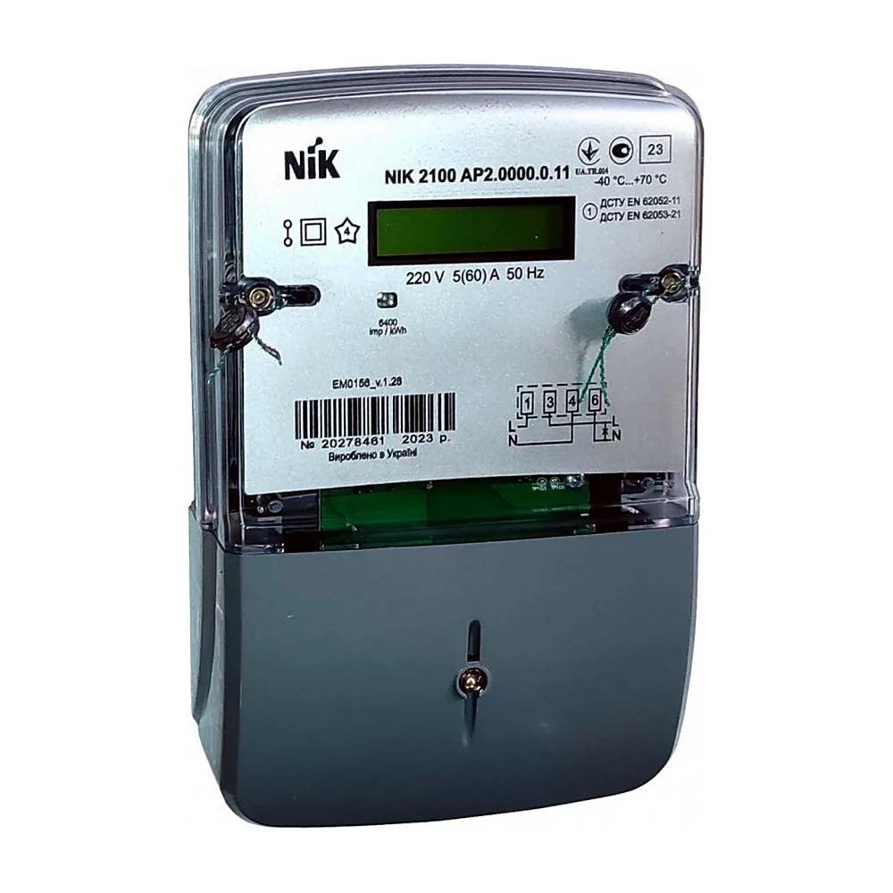 Лічильник NIK2100 AP2.0000.0.11 5(60)А , 1ф, електрон. однотариф.
