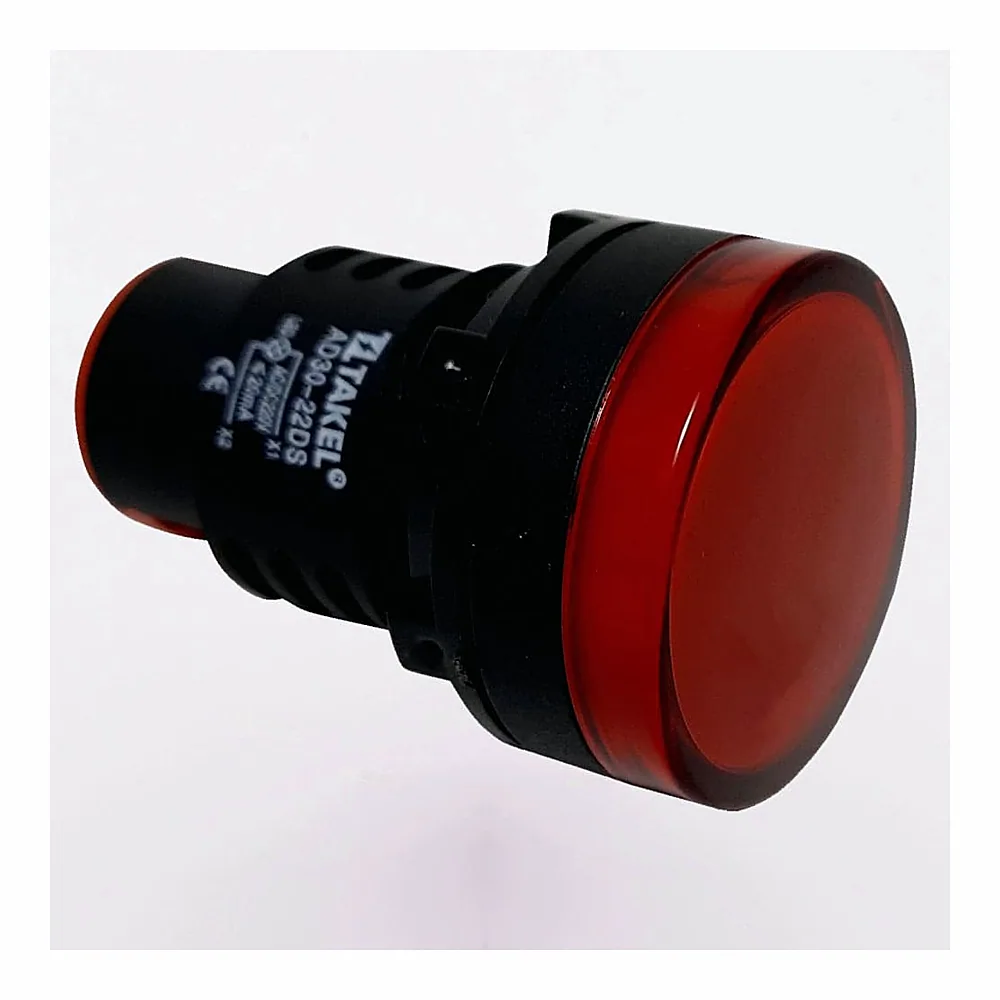 Світлодіодний індикатор TAKEL AD30-30DS 220V AC/DC червоний 505013к
