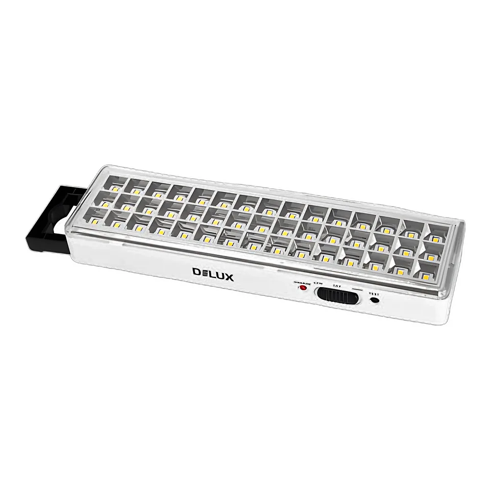 Аварійний світильник REL-401 3,7 В 1,5 А·год 45 LED 3 Вт 230х65х30 мм DeLux 90016959