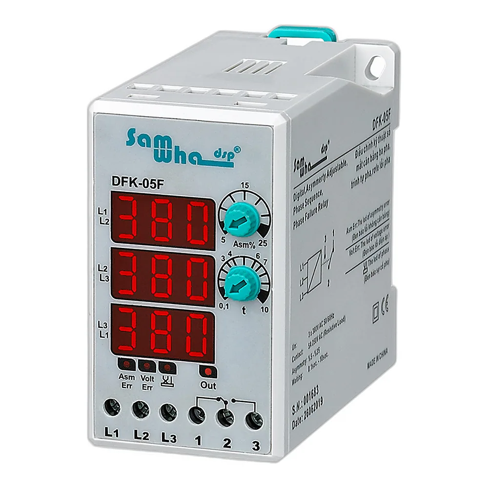 Реле контролю фаз DFK-05F з індикацією