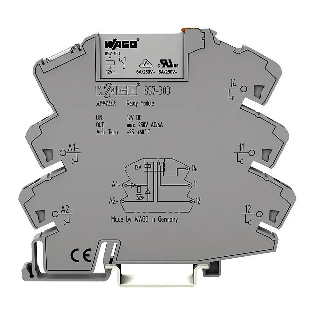 Реле WAGO 857-304 DC 24V 10mA 1CO 250V AC 6A