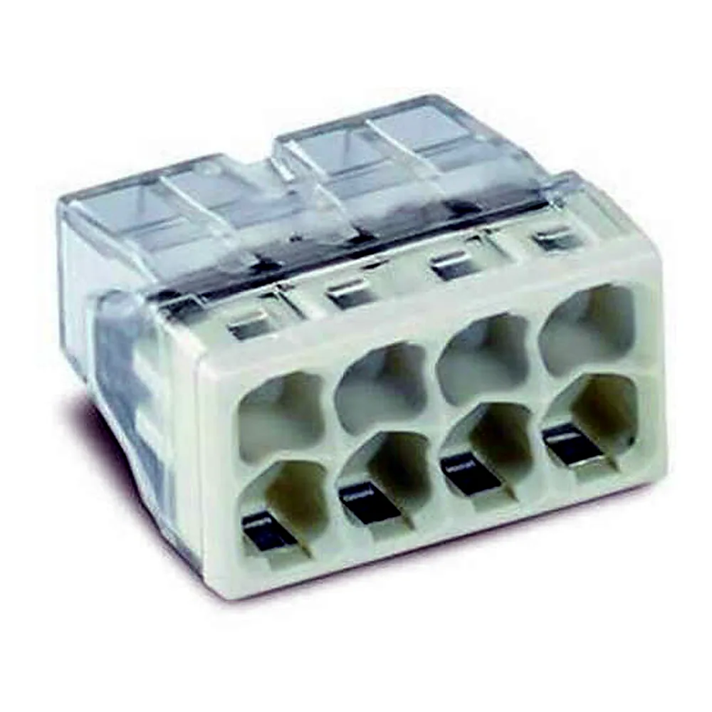 Клема WAGO COMPACT 8x2,5 прозора сіра 2273-208