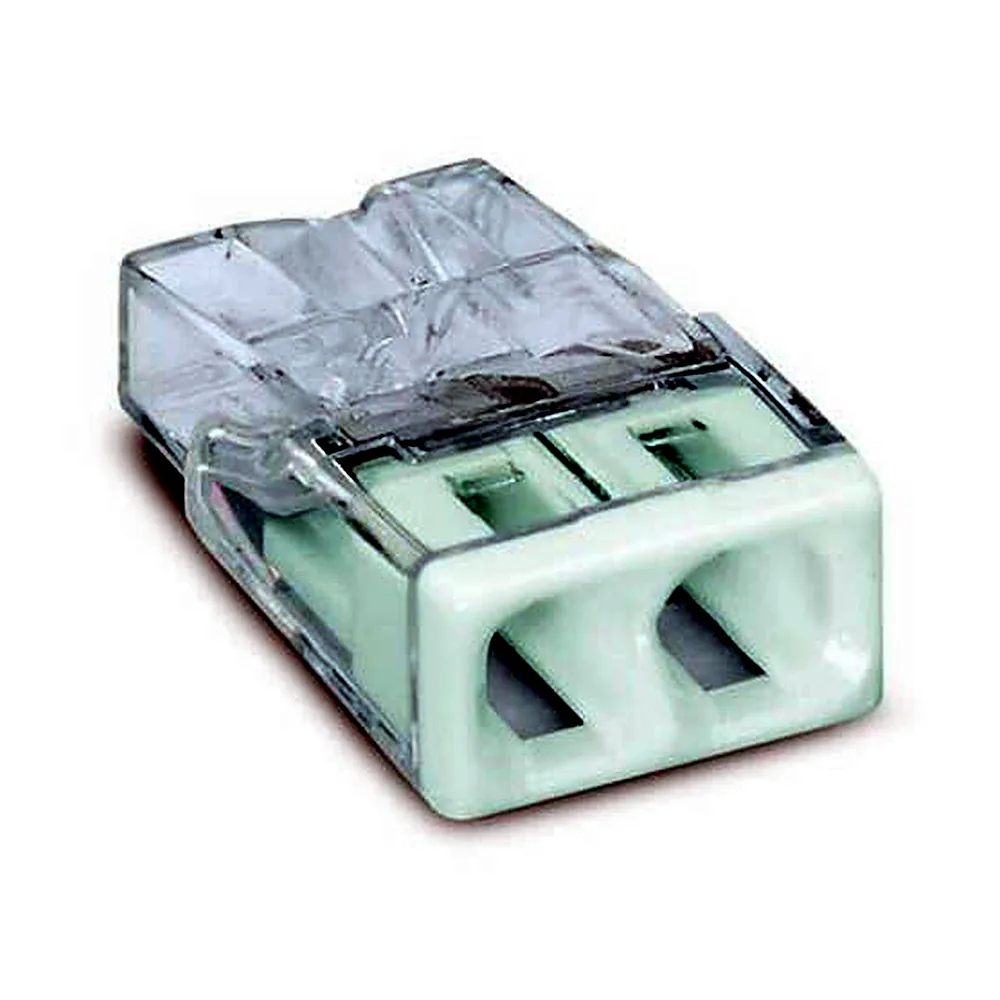 Клема WAGO COMPACT 2x2,5 прозора біла 2273-202